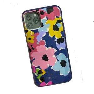 Kate Spade iPhone 11 PRO phone case in blue with wildflowers